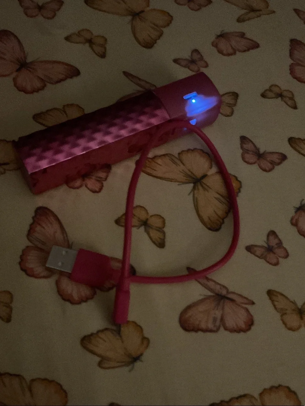 Halo Pink Portable USB Power Bank Charger with Micro-USB Cable